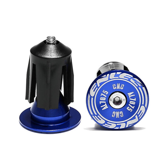 ENLEE BD40 1pair Mountain Bike Aluminum Expandable Handlebar Plugs Bicycle Grip Blocker Accessories(Blue) - Bicycle Grips by ENLEE | Online Shopping South Africa | PMC Jewellery | Buy Now Pay Later Mobicred