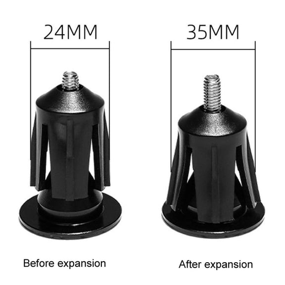 ENLEE BD40 1pair Mountain Bike Aluminum Expandable Handlebar Plugs Bicycle Grip Blocker Accessories(Black)