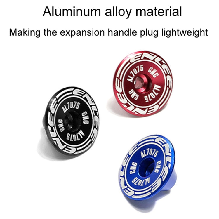 ENLEE BD40 1pair Mountain Bike Aluminum Expandable Handlebar Plugs Bicycle Grip Blocker Accessories(Blue) - Bicycle Grips by ENLEE | Online Shopping South Africa | PMc TechLife | Buy Now Pay Later Mobicred