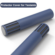 For Teslamic Microphone 1pair Silicone Protective Case Wireless Mic Cover(Midnight Blue)