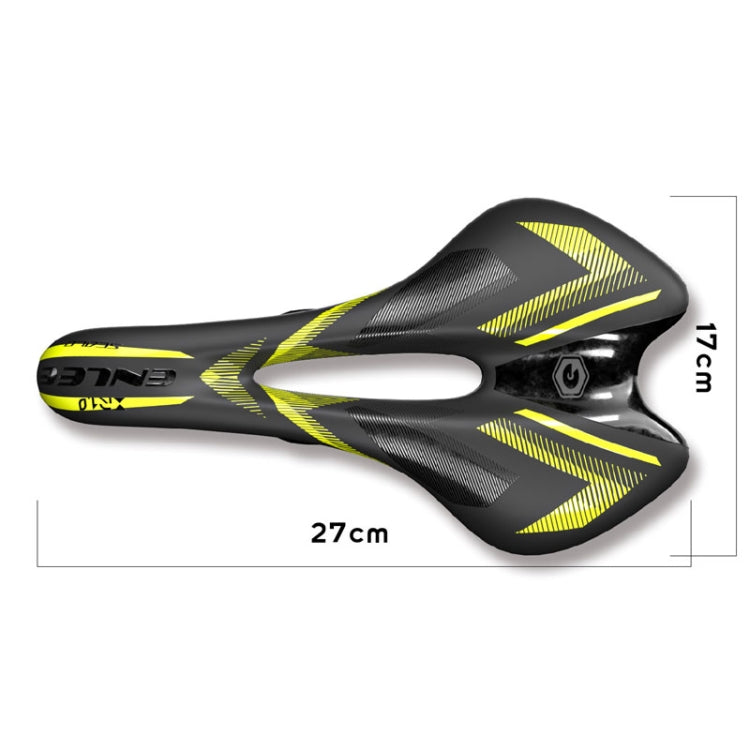 ENLEE E-ZD310 Bicycle Shockproof Cushion Outdoor Cycling Mountain Bike Saddle(Fluorescent Yellow)