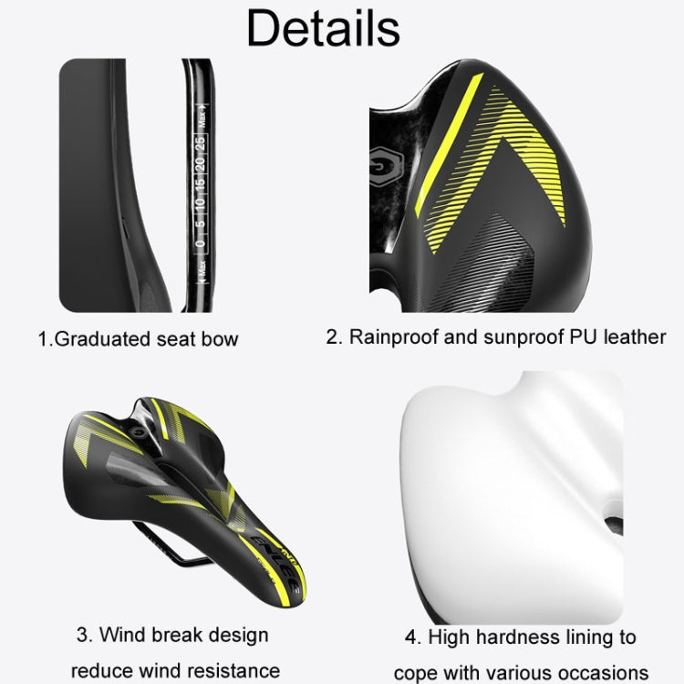 ENLEE E-ZD310 Bicycle Shockproof Cushion Outdoor Cycling Mountain Bike Saddle(White) - Bicycle Saddle by ENLEE | Online Shopping South Africa | PMc TechLife | Buy Now Pay Later Mobicred