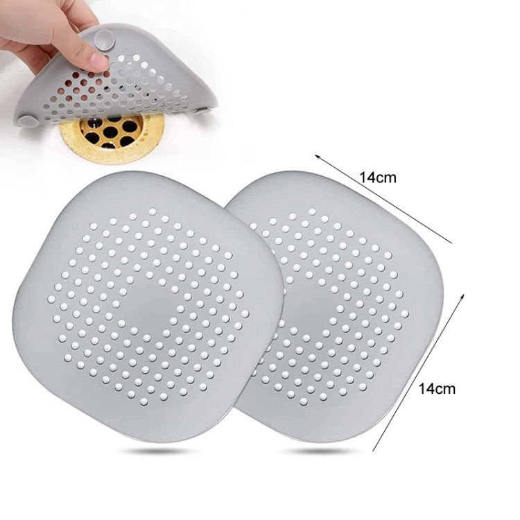 Floor Drain Pad With Suction Pad Kitchen Bathroom Anti Clogging Hair Strainer Sewer Floor Drain Plugs(Grey) - Filters by PMC TechLife | Online Shopping South Africa | PMC TechLife