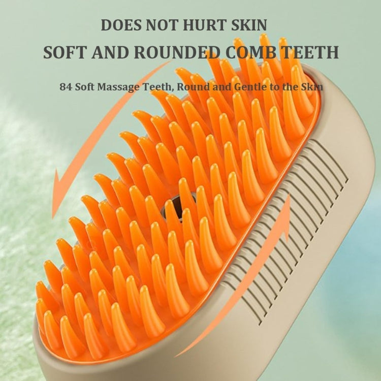 Pet Electric Spray Comb Rechargeable Cat Steamy Grooming Brush Cleaning Tool(White) - Brushes & Combs by PMC TechLife | Online Shopping South Africa | PMC TechLife