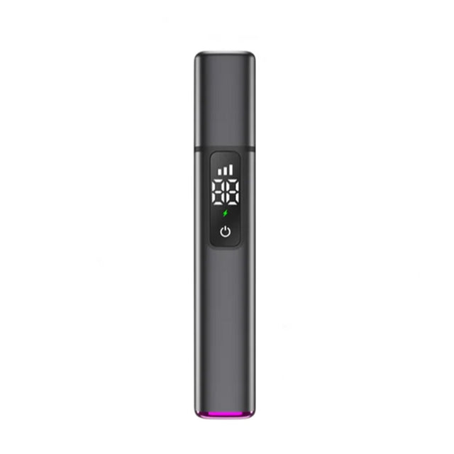 Electric Digital Display Nose Hair Trimmer Rechargeable 3 Gear Adjustable Portable Shaver(Gray)