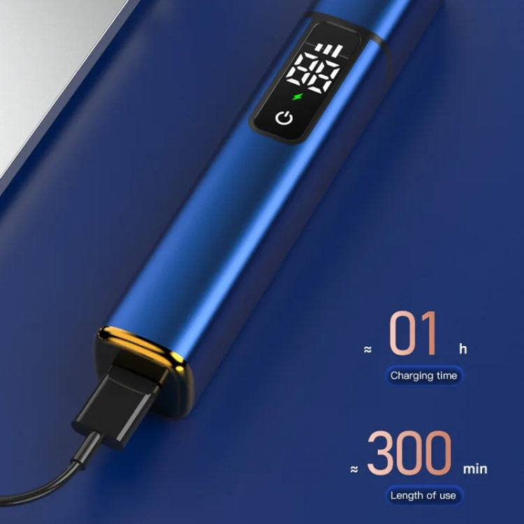 Electric Digital Display Nose Hair Trimmer Rechargeable 3 Gear Adjustable Portable Shaver(Gray) - Shavers & Accessories by PMC TechLife | Online Shopping South Africa | PMC TechLife | Buy Now Pay Later Mobicred