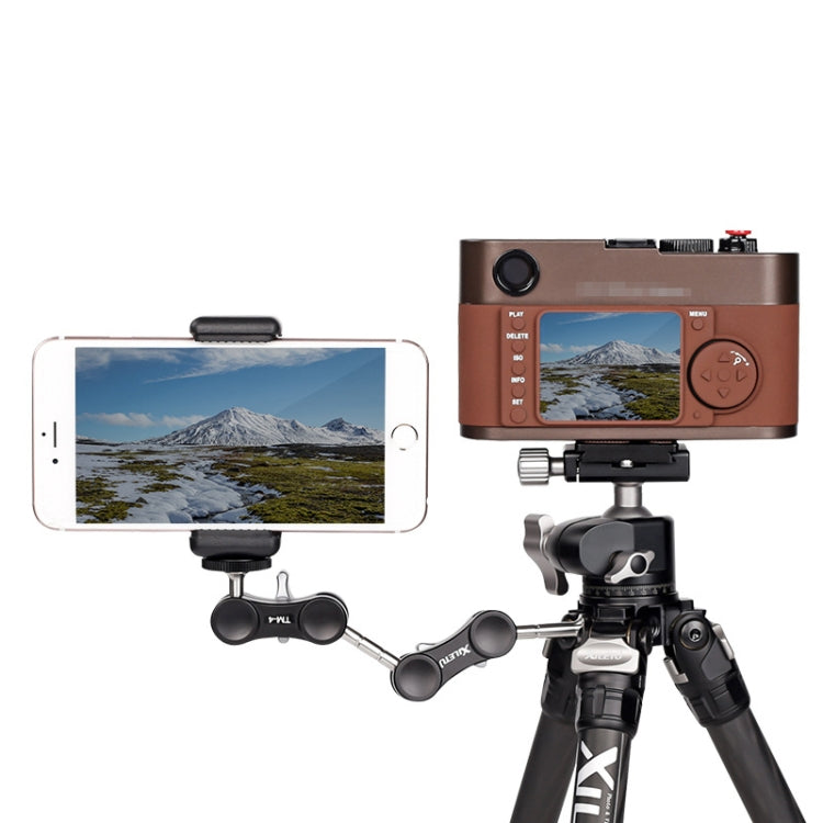 XILETU  TM Series Magic Arm With Dual Ballhead Camera Video Monitor Mount Adapter TM-4