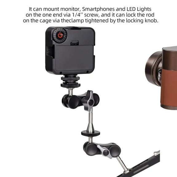 XILETU  TM Series Magic Arm With Dual Ballhead Camera Video Monitor Mount Adapter TM-4