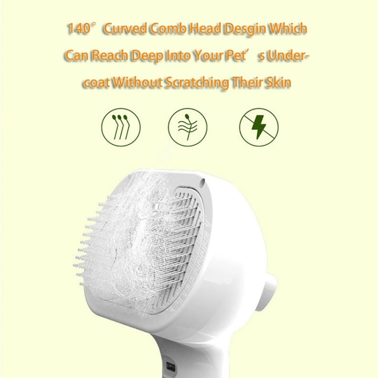 RK56 USB Charging Spray Pet Grooming Comb Cat and Dog Hair Removal Tool Pet Products(White)
