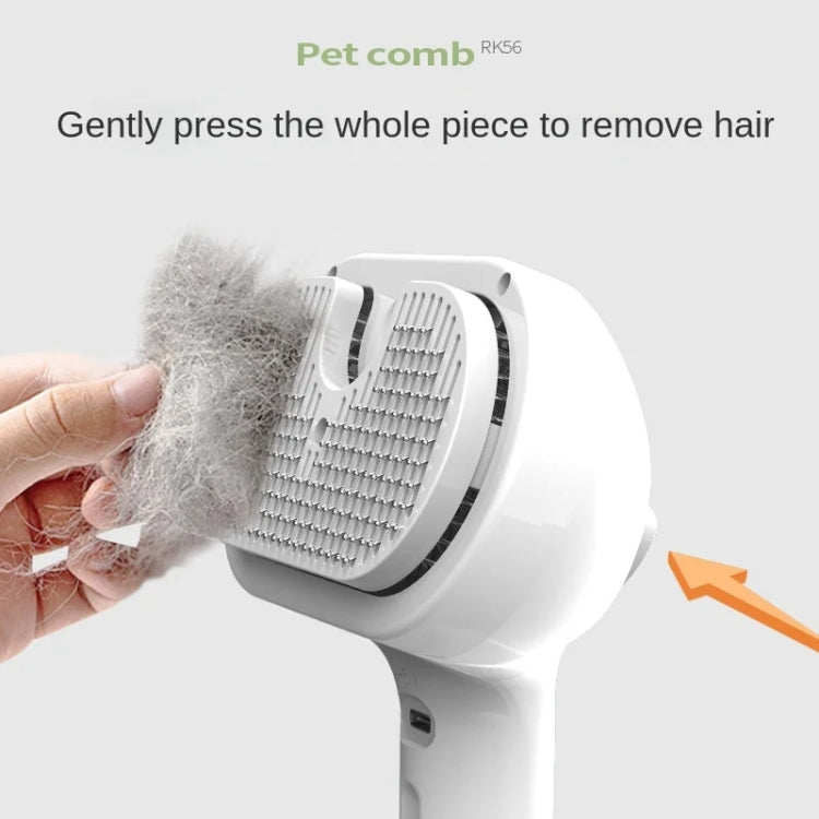 RK56 USB Charging Spray Pet Grooming Comb Cat and Dog Hair Removal Tool Pet Products(White)