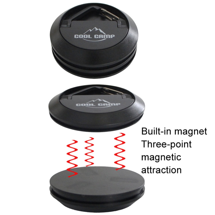 COOL CAMP CF-A208 Outdoor Open Camp Magnetic Hook Tent Skywalf Capital Camping Fixed Car Camp Light Hanging(Black) - free shipping - PMC TechLife - Order now!