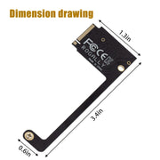 For ASUS Rog Ally Modified M2 Hard Drive PCIE4.0 Riser Card, Spec: Short