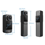 4K/30FPS 5G/2.4G HD Night Video Outdoor Water-resistant Riding Record Thumb Camera, Spec: Battery Black