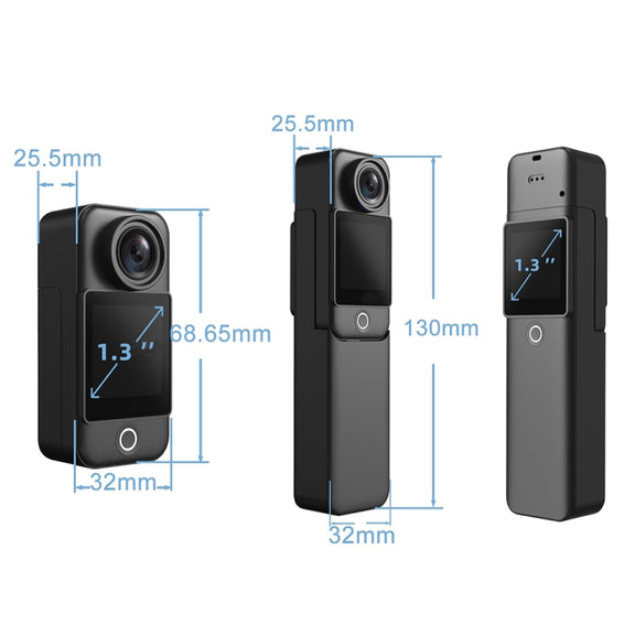 4K/30FPS 5G/2.4G HD Night Video Outdoor Water-resistant Riding Record Thumb Camera, Spec: Standard Black
