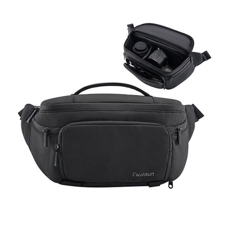 Cwatcun D105 Large Multi-functional Camera Waist Pack Simple and Lightweight Microslr Camera Bag Casual Waterproof Storage Bag - free shipping - PMC TechLife - Order now!