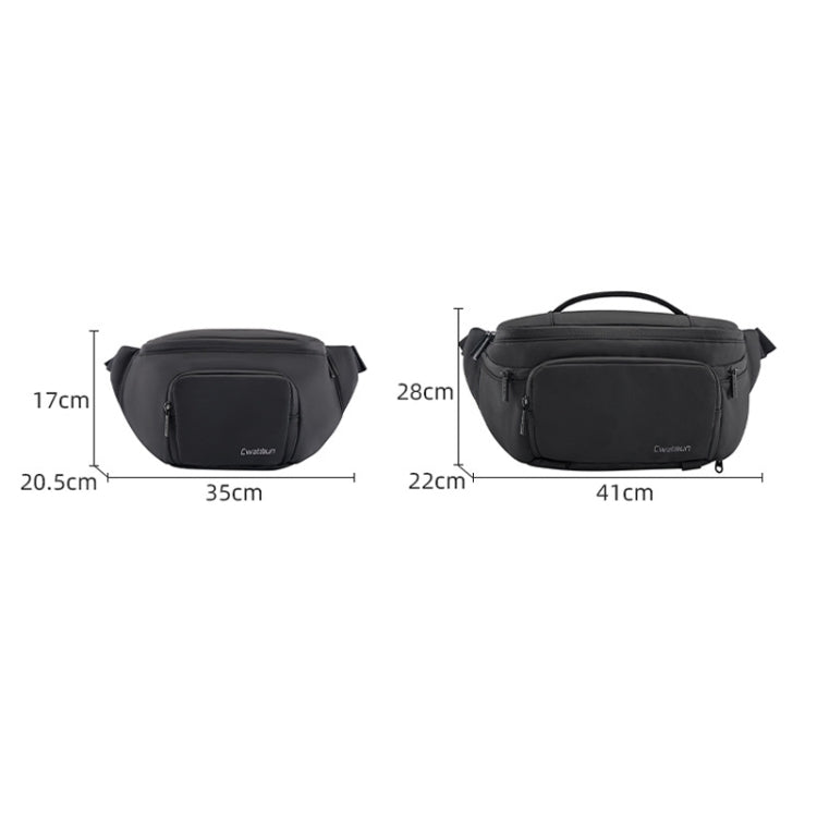 Cwatcun D105 Large Multi-functional Camera Waist Pack Simple and Lightweight Microslr Camera Bag Casual Waterproof Storage Bag - free shipping - PMC Jewellery - Order now!