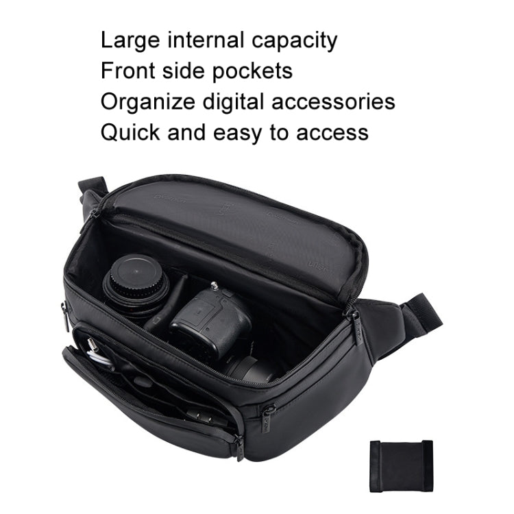 Cwatcun D105 Large Multi-functional Camera Waist Pack Simple and Lightweight Microslr Camera Bag Casual Waterproof Storage Bag - free shipping - PMC TechLife - Order now!