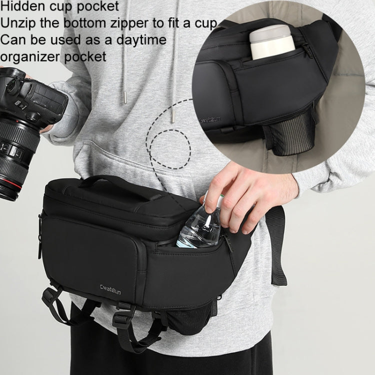 Cwatcun D105 Large Multi-functional Camera Waist Pack Simple and Lightweight Microslr Camera Bag Casual Waterproof Storage Bag - free shipping - PMC Jewellery - Order now!