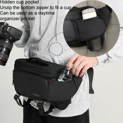 Cwatcun D105 Large Multi-functional Camera Waist Pack Simple and Lightweight Microslr Camera Bag Casual Waterproof Storage Bag - free shipping - PMC Jewellery - Order now!