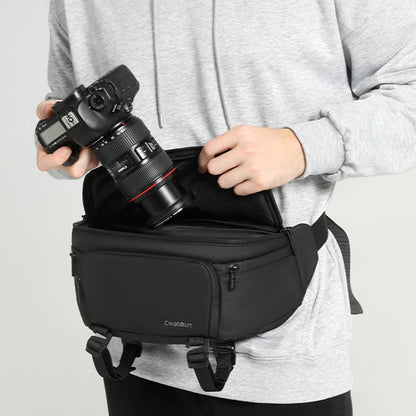 Cwatcun D105 Large Multi-functional Camera Waist Pack Simple and Lightweight Microslr Camera Bag Casual Waterproof Storage Bag - free shipping - PMC Jewellery - Order now!