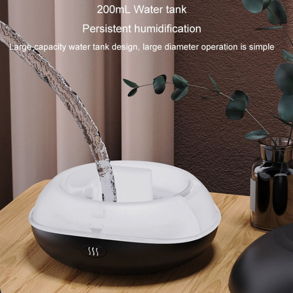 SD13 200ML Car USB Flame Aromatherapy Diffuser Home LED Night Light Silent Mist Humidifier(Black)