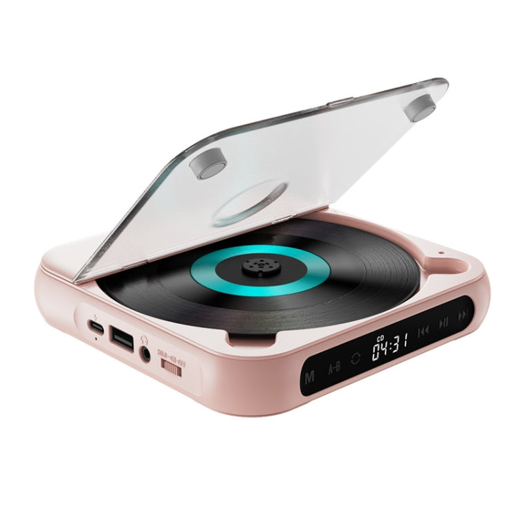 Kecag KC-918 Bluetooth CD Player Rechargeable Touchscreen Headphone Small Music Walkman(Pink) - free shipping - PMC TechLife - Order now!