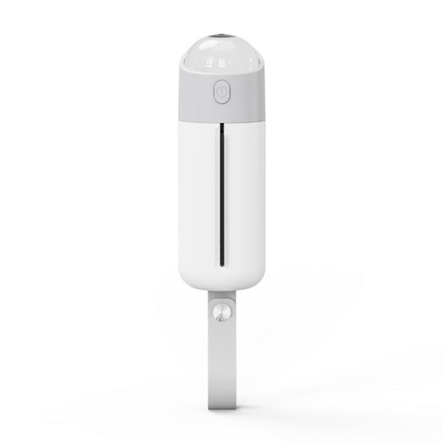 Portable Dog Poop Picker Pet Waste Bag Dispenser With LED Light(White)
