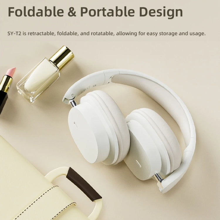 SOYTO SY-T2 Noise Reduction Bluetooth Headset Wireless Game Headset(White) - free shipping - PMC Jewellery - Order now!