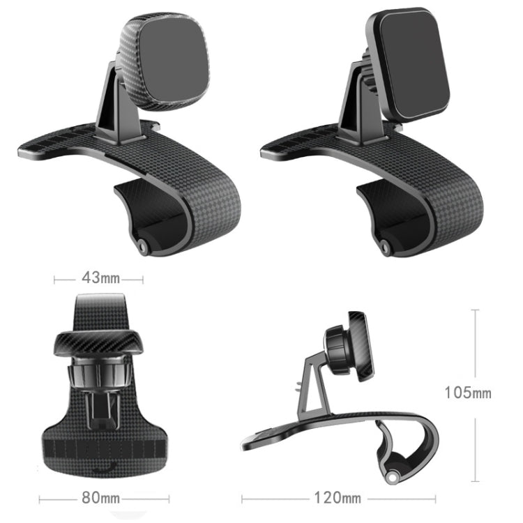 Magnetic Mobile Phone Car Holder Dashboard Parking Number Plate(X1+C1 Black) - Car Holders by PMC TechLife | Online Shopping South Africa | PMC TechLife | Buy Now Pay Later Mobicred