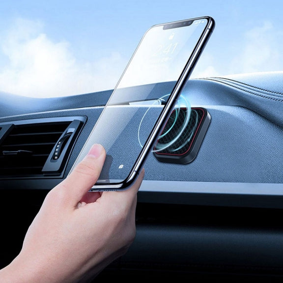Flat Adhesive Magnetic Car Mobile Phone Navigation Holder(Gray)