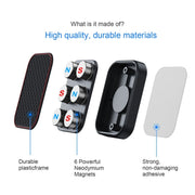 Flat Adhesive Magnetic Car Mobile Phone Navigation Holder(Black)