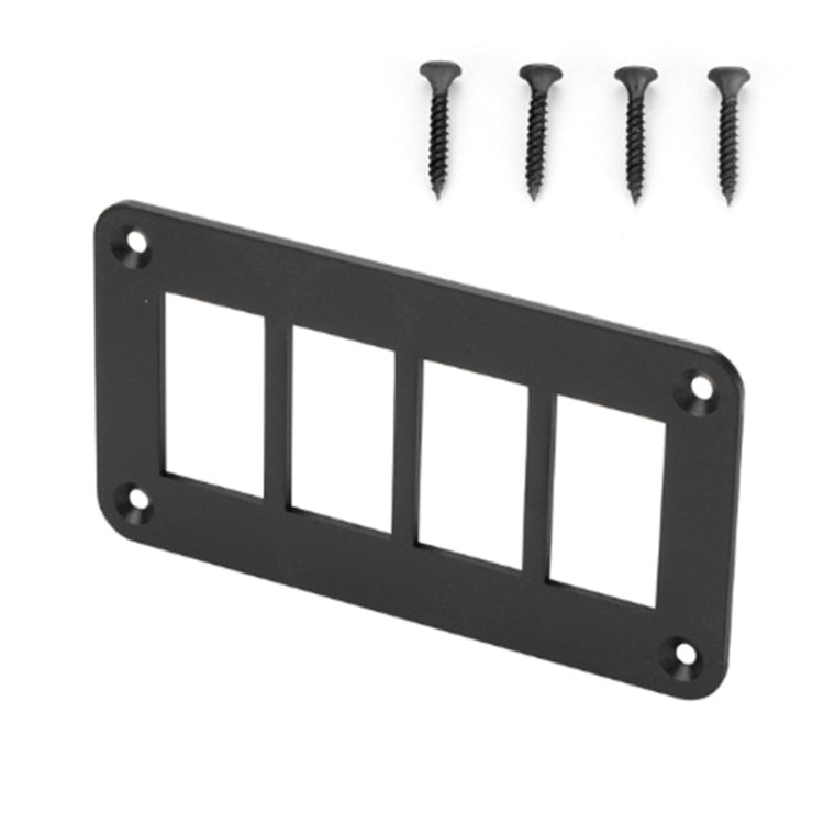 Road Aluminum Rocker Switch Panel Housing Bracket for Narva Type Boats Automotive Switch Parts, Specification: 4 Holes - Car Switches by PMC TechLife | Online Shopping South Africa | PMC TechLife | Buy Now Pay Later Mobicred