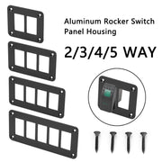 Road Aluminum Rocker Switch Panel Housing Bracket for Narva Type Boats Automotive Switch Parts, Specification: 4 Holes
