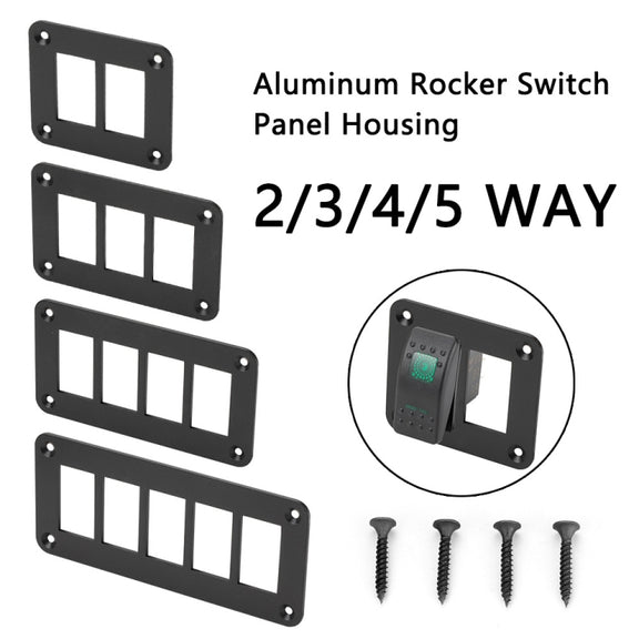 Road Aluminum Rocker Switch Panel Housing Bracket for Narva Type Boats Automotive Switch Parts, Specification: 5 Holes