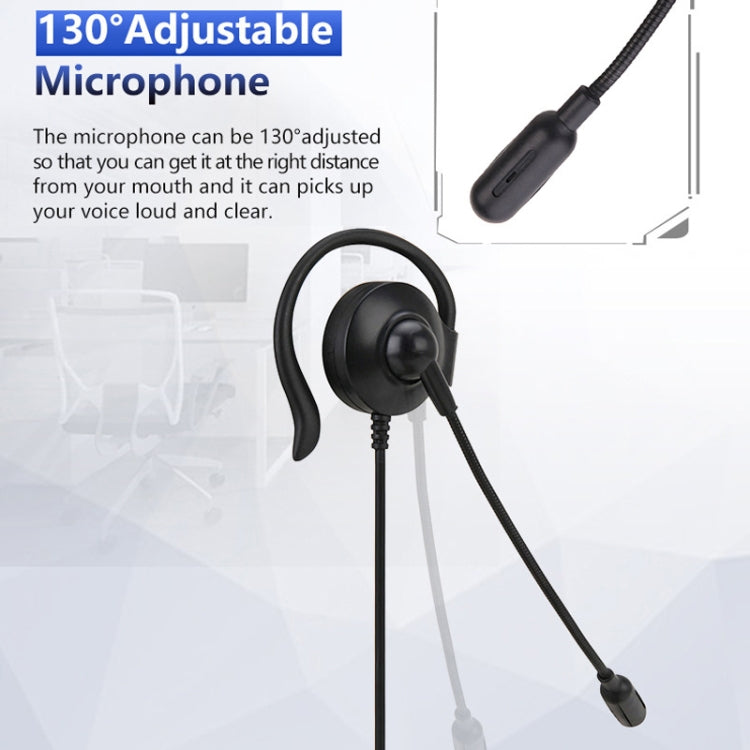 SOYTO SY227 Single-side Operator Ear Hook Headset Corded Computer Headset, Interfaces: Separation USB Wire Control - Microphones & Headsets by SOYTO | Online Shopping South Africa | PMC Jewellery | Buy Now Pay Later Mobicred