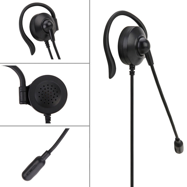 SOYTO SY227 Single-side Operator Ear Hook Headset Corded Computer Headset, Interfaces: Separation USB Wire Control - Microphones & Headsets by SOYTO | Online Shopping South Africa | PMC Jewellery | Buy Now Pay Later Mobicred