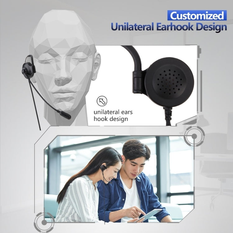 SOYTO SY227 Single-side Operator Ear Hook Headset Corded Computer Headset, Interfaces: Separation USB Wire Control - Microphones & Headsets by SOYTO | Online Shopping South Africa | PMC Jewellery | Buy Now Pay Later Mobicred
