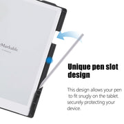 For ReMarkable 2 10.3 Inch 2020 Paper Tablet Case Multi-Viewing Adjustable Folding Book Folio Cover(Grey)