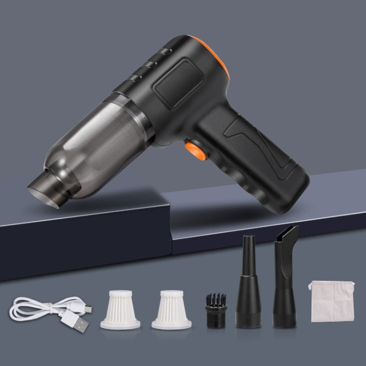 Car Vacuum Cleaner Large Suction Power Wireless Pump Inflatable Blower Handheld Small Vacuum Cleaner, Style: Brush 200W+2 Filters+Storage Bag (Black) - Vacuum Cleaner by PMC TechLife | Online Shopping South Africa | PMC TechLife | Buy Now Pay Later Mobicred