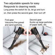 Car Vacuum Cleaner Large Suction Power Wireless Pump Inflatable Blower Handheld Small Vacuum Cleaner, Style: Brushless 260W+4 Filters+Air Bag (Black)