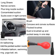Car Vacuum Cleaner Large Suction Power Wireless Pump Inflatable Blower Handheld Small Vacuum Cleaner, Style: Brushless 260W+4 Filters+Air Bag (Black)