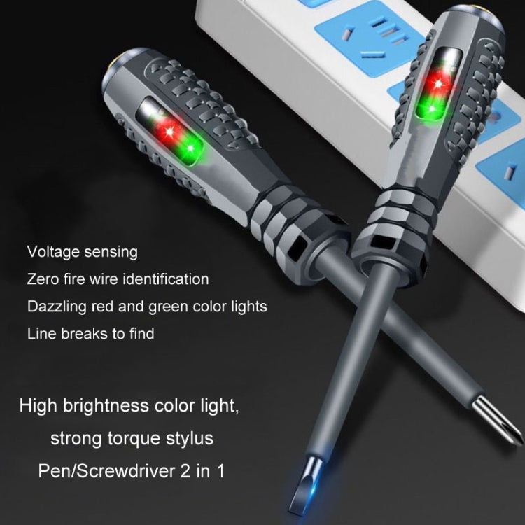 High Torque High Bright Electrician Tester Smart Test Breakpoint Specific Screwdriver(Phillips) - Voltage Detector by PMC TechLife | Online Shopping South Africa | PMC TechLife