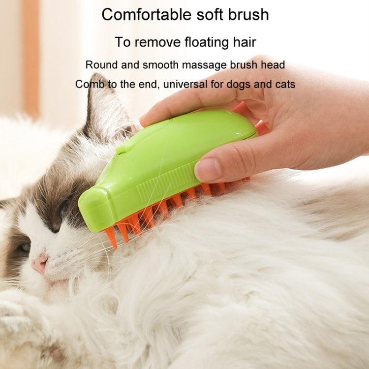 Banana Shape Pet Spray Massage Comb Electrical Cleaning Brush Hair Removal Comb For Dogs And Cats(Yellow) - Brushes & Combs by PMC TechLife | Online Shopping South Africa | PMC TechLife