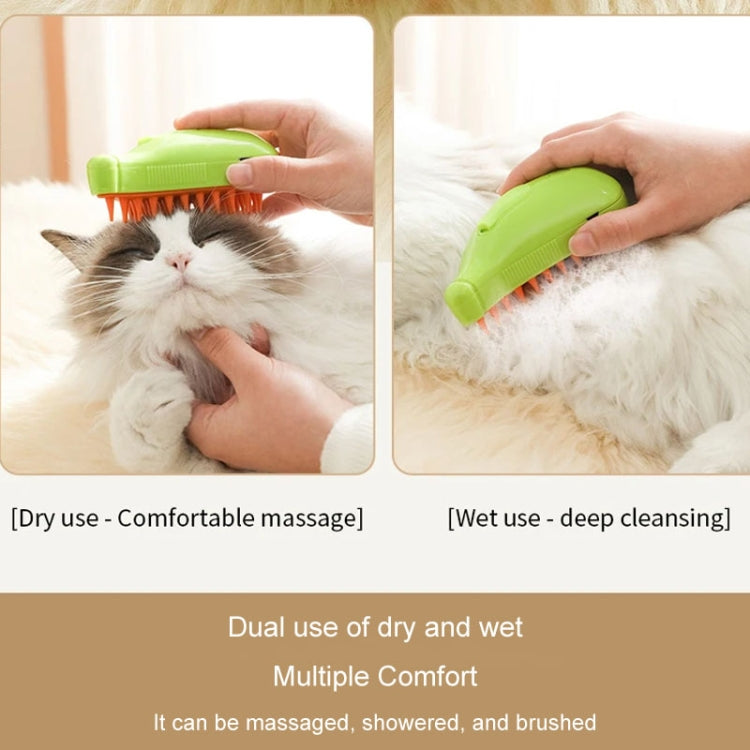 Banana Shape Pet Spray Massage Comb Electrical Cleaning Brush Hair Removal Comb For Dogs And Cats(Yellow) - Brushes & Combs by PMC TechLife | Online Shopping South Africa | PMC TechLife