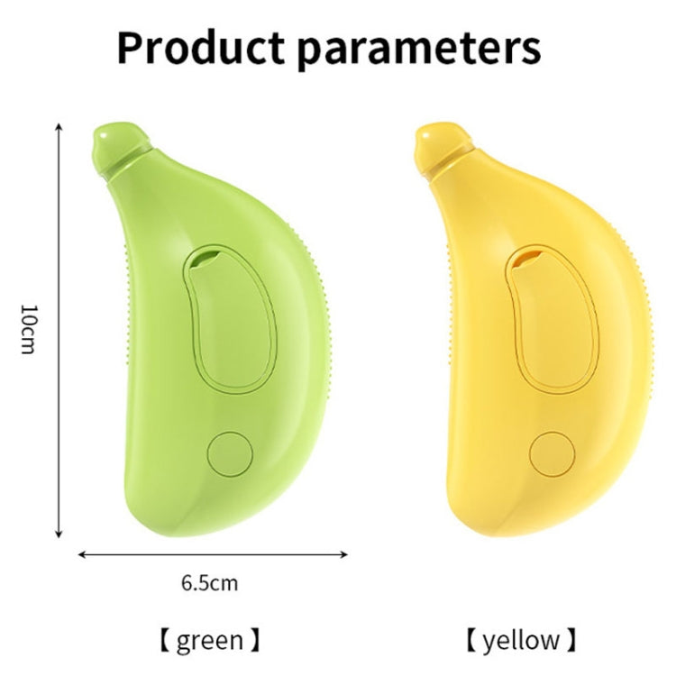 Banana Shape Pet Spray Massage Comb Electrical Cleaning Brush Hair Removal Comb For Dogs And Cats(Yellow) - Brushes & Combs by PMC TechLife | Online Shopping South Africa | PMC TechLife