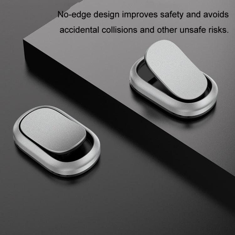 2pcs/set Car Adhesive Multifunctional Invisible Hook(Metal Silver) - Auto Fastener & Clips by PMC TechLife | Online Shopping South Africa | PMC TechLife | Buy Now Pay Later Mobicred
