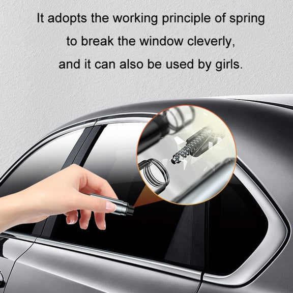 Car Glass Safety Hammer Multifunctional Emergency Escape Tool, Color: Gray