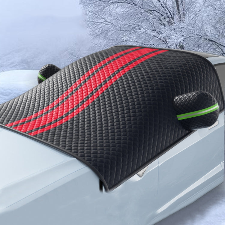 Car Front Windshield Snow and Anti-freeze Thickened Car Cover, Size: Black Red SUV - Window Foils & Solar Protection by PMC TechLife | Online Shopping South Africa | PMC TechLife | Buy Now Pay Later Mobicred