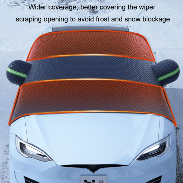 Car Front Windshield Snow and Anti-freeze Thickened Car Cover, Size: Black Yellow Sedan - Window Foils & Solar Protection by PMC TechLife | Online Shopping South Africa | PMC TechLife | Buy Now Pay Later Mobicred