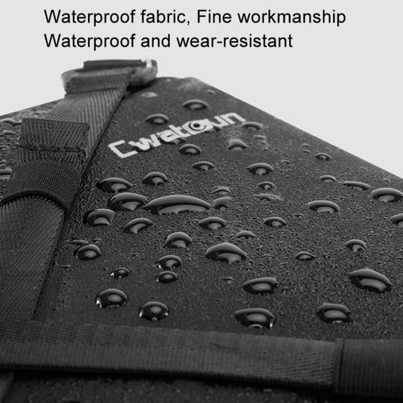 Cwatcun D113 Shoulder Leisure Camera Bag Water-resistant High Capacity Outdoor Travel Photography Bag, Color: Large Black